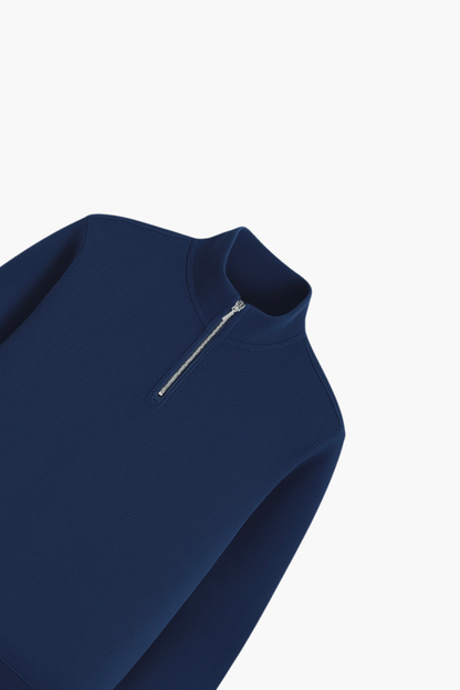 Textured Quarter Zipper