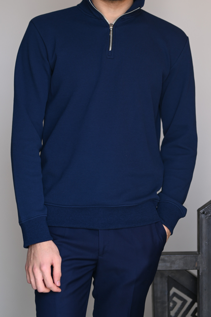 Textured Quarter Zipper